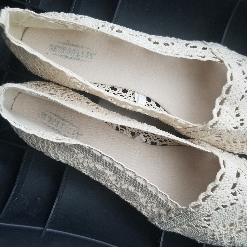 Seychelles Crochet Flats